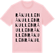 Pink Cotton t-shirt med Råkullen ordlek t-shirt