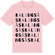 Pink Cotton t-shirt med Ralingsås ordlek t-shirt