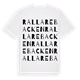 White t-shirt med Rallarebacken ordlek t-shirt