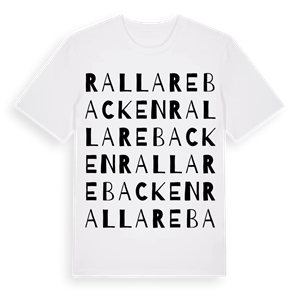 Rallarebacken ordlek t-shirt – ekologisk bomull t-shirt från Pinshirt