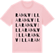 Pink Cotton t-shirt med Ramkvilla ordlek t-shirt