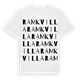 White t-shirt med Ramkvilla ordlek t-shirt