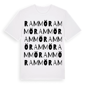Rammö ordlek t-shirt – ekologisk bomull t-shirt från Pinshirt
