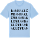 Blue Soul t-shirt med Ramnaklev ordlek t-shirt