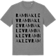 Mid Heather Gray t-shirt med Ramnaklev ordlek t-shirt