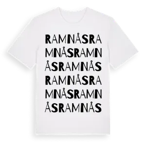 Ramnås ordlek t-shirt – ekologisk bomull t-shirt från Pinshirt