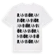 White t-shirt med Ramnö ordlek t-shirt