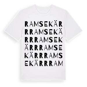 Ramsekärr ordlek t-shirt – ekologisk bomull t-shirt från Pinshirt