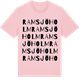 Pink Cotton t-shirt med Ramsjöholm ordlek t-shirt