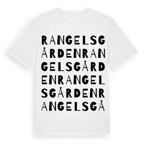 Rangelsgården ordlek t-shirt – ekologisk bomull t-shirt från Pinshirt