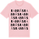 Pink Cotton t-shirt med Rannäs ordlek t-shirt