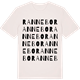 Vintage White t-shirt med Rannebo ordlek t-shirt
