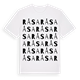 White t-shirt med Råsa ordlek t-shirt