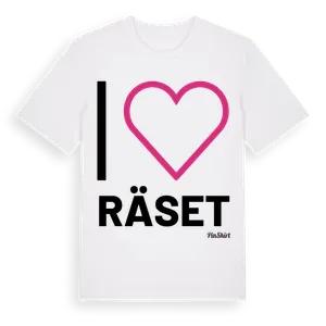 Jag älskar Räset t-shirt stort tryck – ekologisk bomull t-shirt från Pinshirt