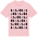 Pink Cotton t-shirt med Rasjö ordlek t-shirt