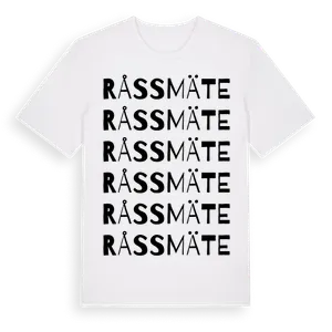 Råssmäte ordlek t-shirt – ekologisk bomull t-shirt från Pinshirt