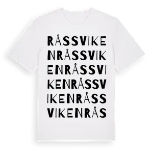 Råssviken ordlek t-shirt – ekologisk bomull t-shirt från Pinshirt
