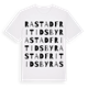 Rastad Fritidsby ordlek t-shirt