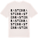Vintage White t-shirt med Rasten ordlek t-shirt