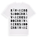 White t-shirt med Rävabergsudden ordlek t-shirt
