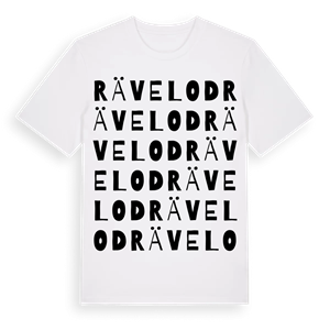 Rävelod ordlek t-shirt – ekologisk bomull t-shirt från Pinshirt
