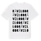 White t-shirt med Rävelod ordlek t-shirt