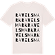 Vintage White t-shirt med Ravelsmark ordlek t-shirt