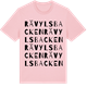 Pink Cotton t-shirt med Rävylsbacken ordlek t-shirt