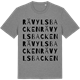 Mid Heather Gray t-shirt med Rävylsbacken ordlek t-shirt