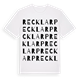 White t-shirt med Recklarp ordlek t-shirt