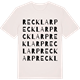 Vintage White t-shirt med Recklarp ordlek t-shirt