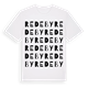 White t-shirt med Redeby ordlek t-shirt