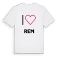 Jag älskar Rem t-shirt stort tryck
