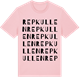 Pink Cotton t-shirt med Repkullen ordlek t-shirt