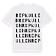 White t-shirt med Repkullen ordlek t-shirt