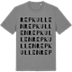 Mid Heather Gray t-shirt med Repkullen ordlek t-shirt