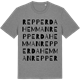 Mid Heather Gray t-shirt med Repperda hemman ordlek t-shirt