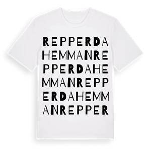 Repperda hemman ordlek t-shirt – ekologisk bomull t-shirt från Pinshirt
