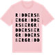 Pink Cotton t-shirt med Riddersberg ordlek t-shirt