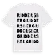 White t-shirt med Riddersberg ordlek t-shirt