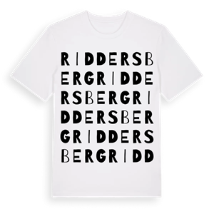 Riddersberg ordlek t-shirt – ekologisk bomull t-shirt från Pinshirt