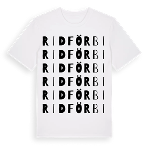 Ridförbi ordlek t-shirt – ekologisk bomull t-shirt från Pinshirt
