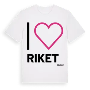 Jag älskar Riket t-shirt stort tryck – ekologisk bomull t-shirt från Pinshirt