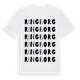 White t-shirt med Ringborg ordlek t-shirt