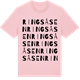 Pink Cotton t-shirt med Ringsåsen ordlek t-shirt