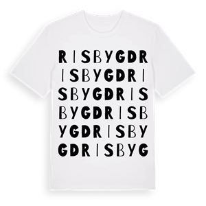 Risbygd ordlek t-shirt – ekologisk bomull t-shirt från Pinshirt