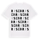 White t-shirt med Risen ordlek t-shirt
