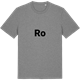 Mid Heather Gray t-shirt med Ro fetstil t-shirt
