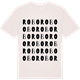 Vintage White t-shirt med Robo ordlek t-shirt