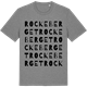 Mid Heather Gray t-shirt med Rockeberget ordlek t-shirt